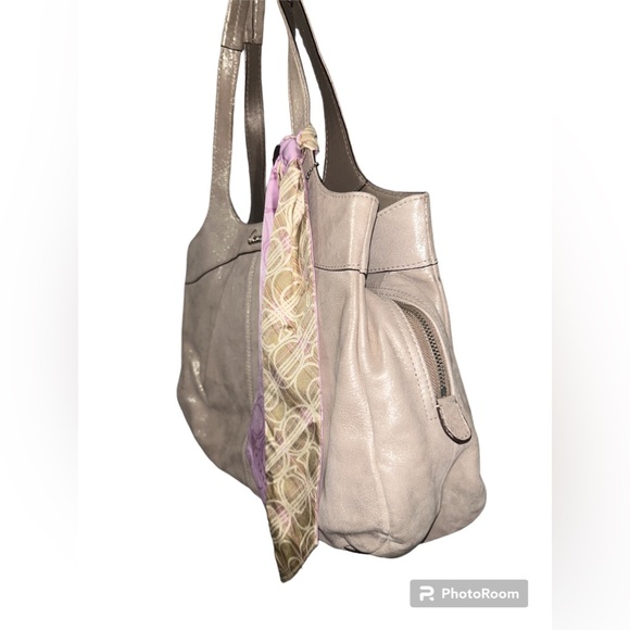 Coach Gold Metallic Shimmer Hobo Bag with Coach Twilly Size: 14 x 9 x 5 - Picture 3 of 14